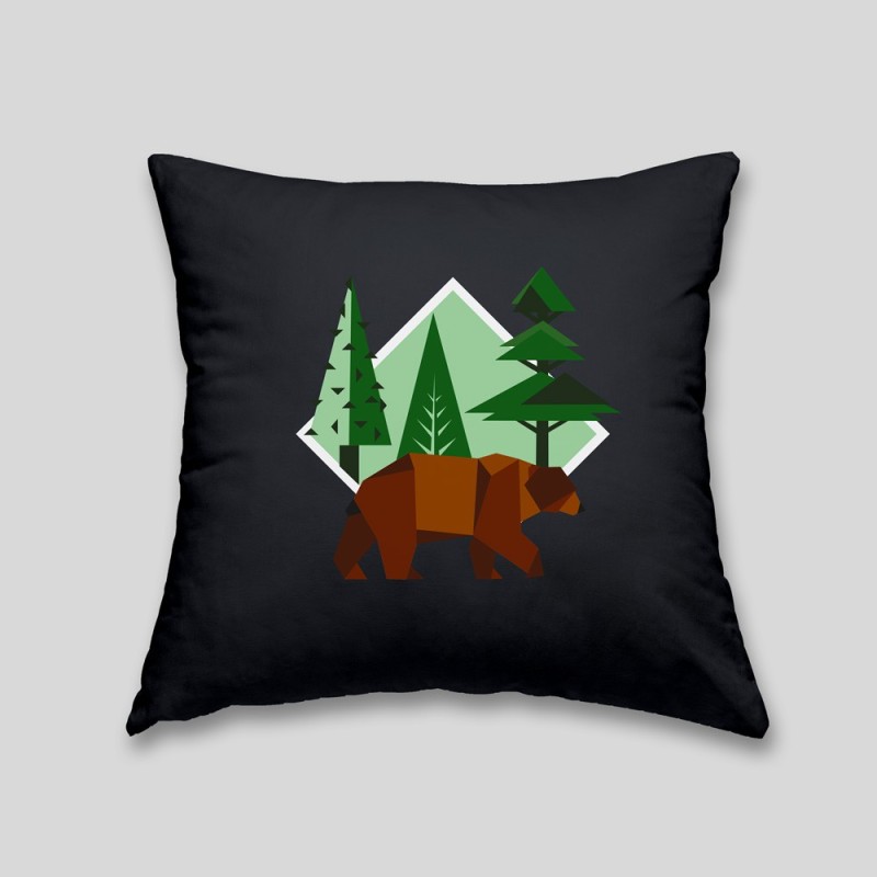 Coussin ours brun Coussin ours brun
